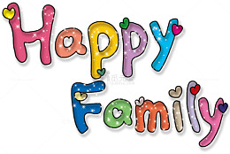 happyfamily艺术字