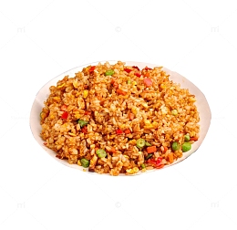 产品实物炒米一盘