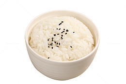 白色大碗米饭