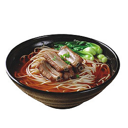 青菜红烧排骨面