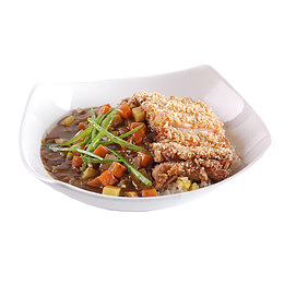 小份咖喱鸡排饭