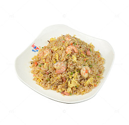 产品实物炒米一盘
