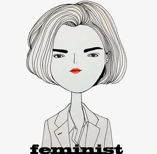 女权主义卡通人物漫画造型