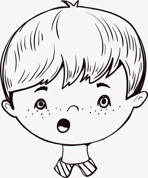 手绘男孩头像