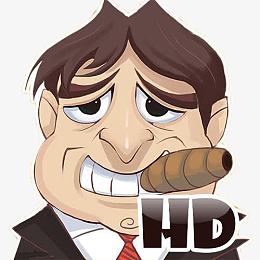 抽雪茄的卡通人物