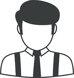 卡通客服男人图
