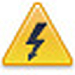 caution high voltage icon
