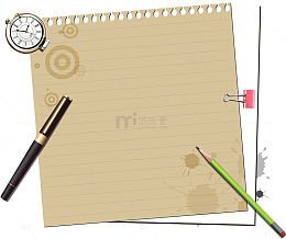 复古卡通书写纸