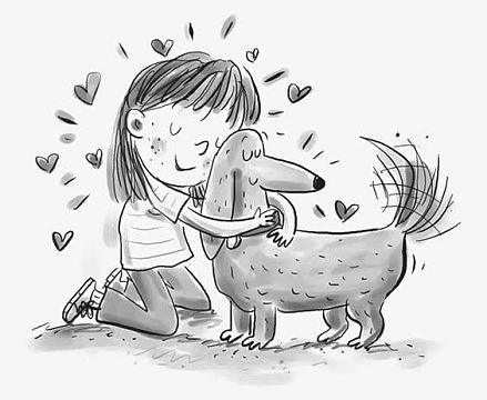 黑白人物插画素材_黑白人物插画图片元素-觅元素