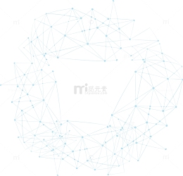 蓝色科幻线条框架