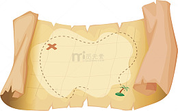 破旧的寻宝图