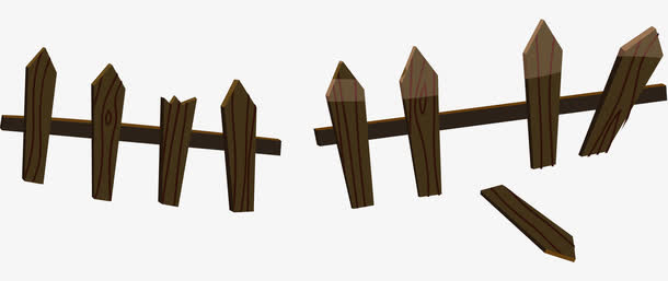 卡通木质围栏