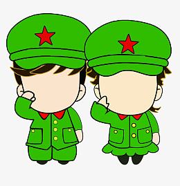 匍匐红军手绘/卡通图片免费下载_匍匐红军手绘/卡通素材_觅元素