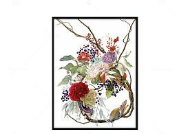 花鸟油画
