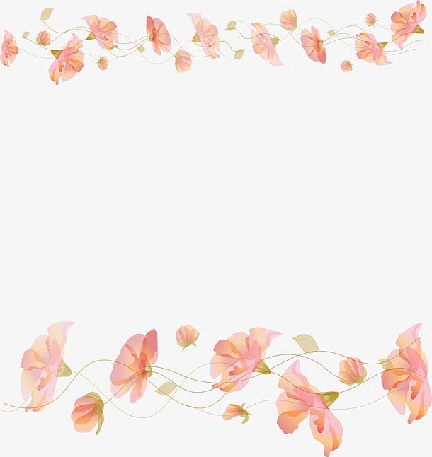 粉色花朵框架