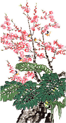 一树桃花