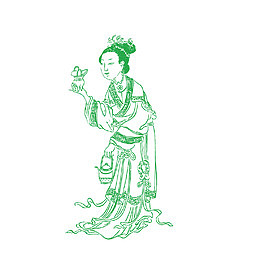 古代上茶点的女子
