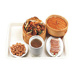 红烧排骨蒸饭