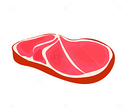 肉片矢量图