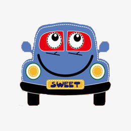 汽车车灯卡通元素_手绘/卡通设计元素_手绘/卡通免抠素材免费下载_觅