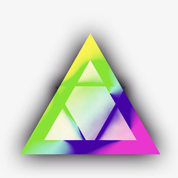 科技商务三角形图标透明png