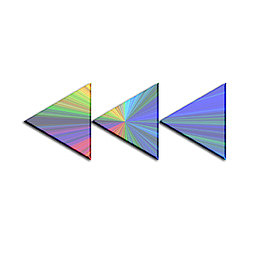 金属效果小三角装饰