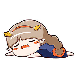 纠结不愿的小女孩