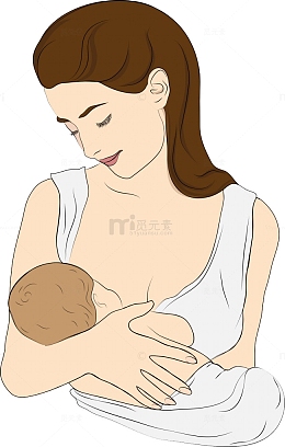 卡通母乳形象