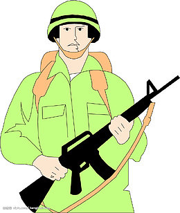 卡通军人