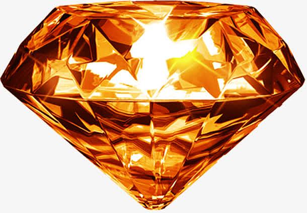 金光闪闪的金色钻石