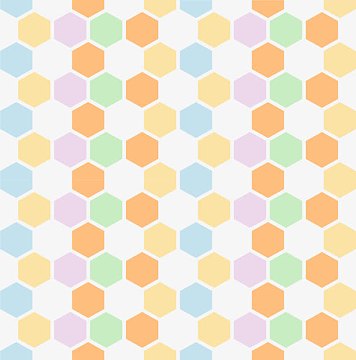 彩色蜂窝格子
