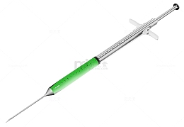 手绘细长注射器