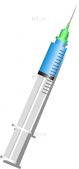 卡通透明注射器