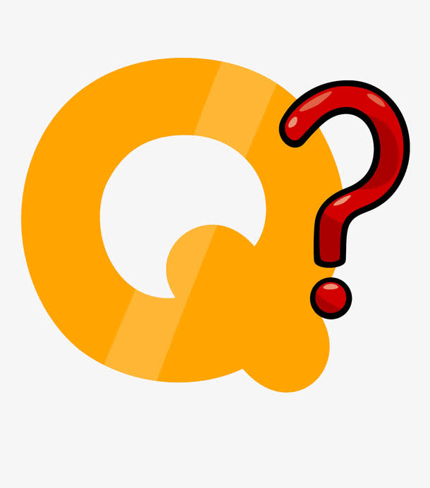 手绘问号