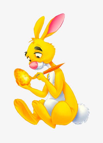 画金蛋的兔子