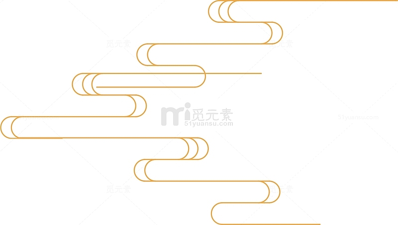中式云纹复古古典装饰线条