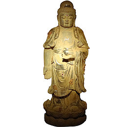 陶土释迦摩尼佛立像