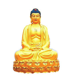 金色庄严释迦牟尼佛坐像