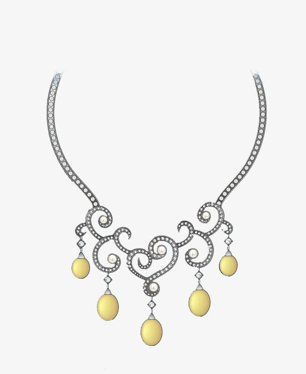 实拍线型花纹银链子免抠素材免费下载_觅元素51yuansu.com