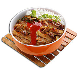 土耳其烤肉饭摄影特写