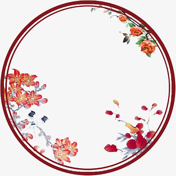 圆形水墨中国风书签(593x593)png经典底纹牛皮纸底纹元素(1742x1742)