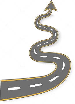 弯曲公路矢量图