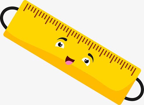 黄色卡通尺子