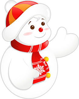 白色卡通雪人