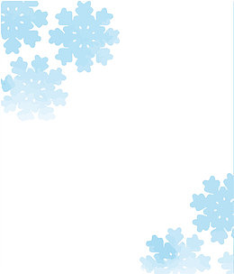 蓝色雪花框架