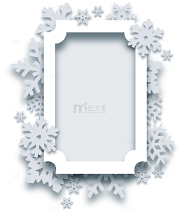 灰色雪花框架