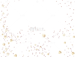 金色漂浮雪花