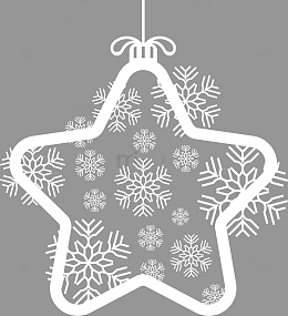 雪花星星挂件