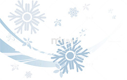 蓝色曲线雪花