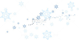 蓝色漂浮雪花